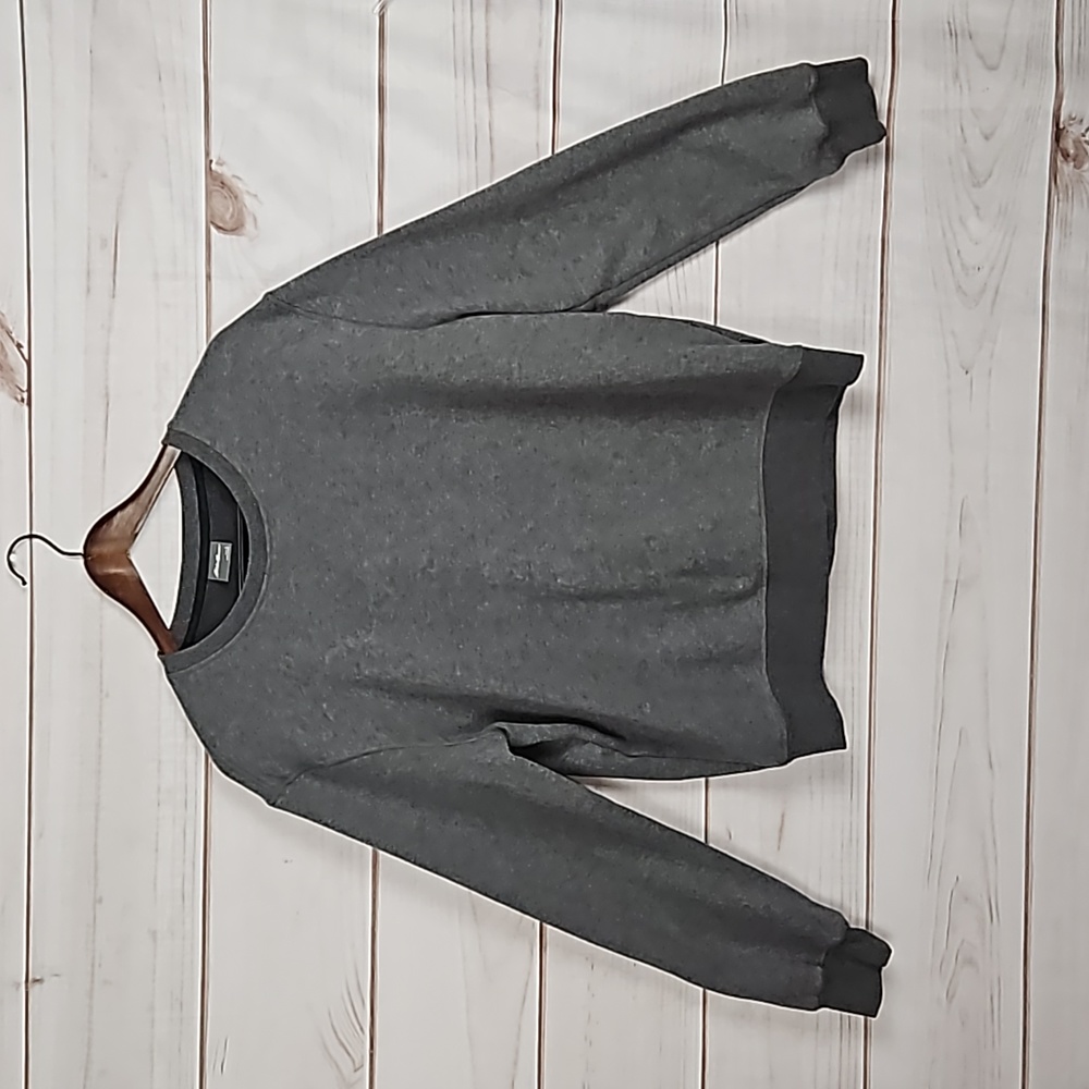 Eddie Bauer Gray Crewneck Soft Fleece Lined Sweatshirt - Size Large